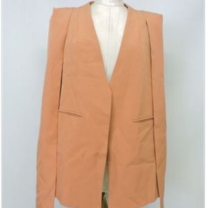 BCBGMaxAzria Open Front Cape Blazer